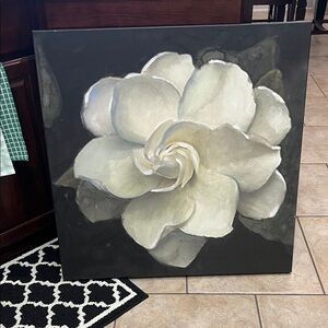 Canvas Art Midnight In The Garden White Flower